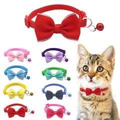 Pet Bow Bell Collars