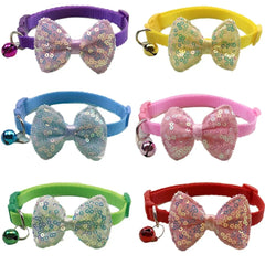 Pet Bow Bell Collars