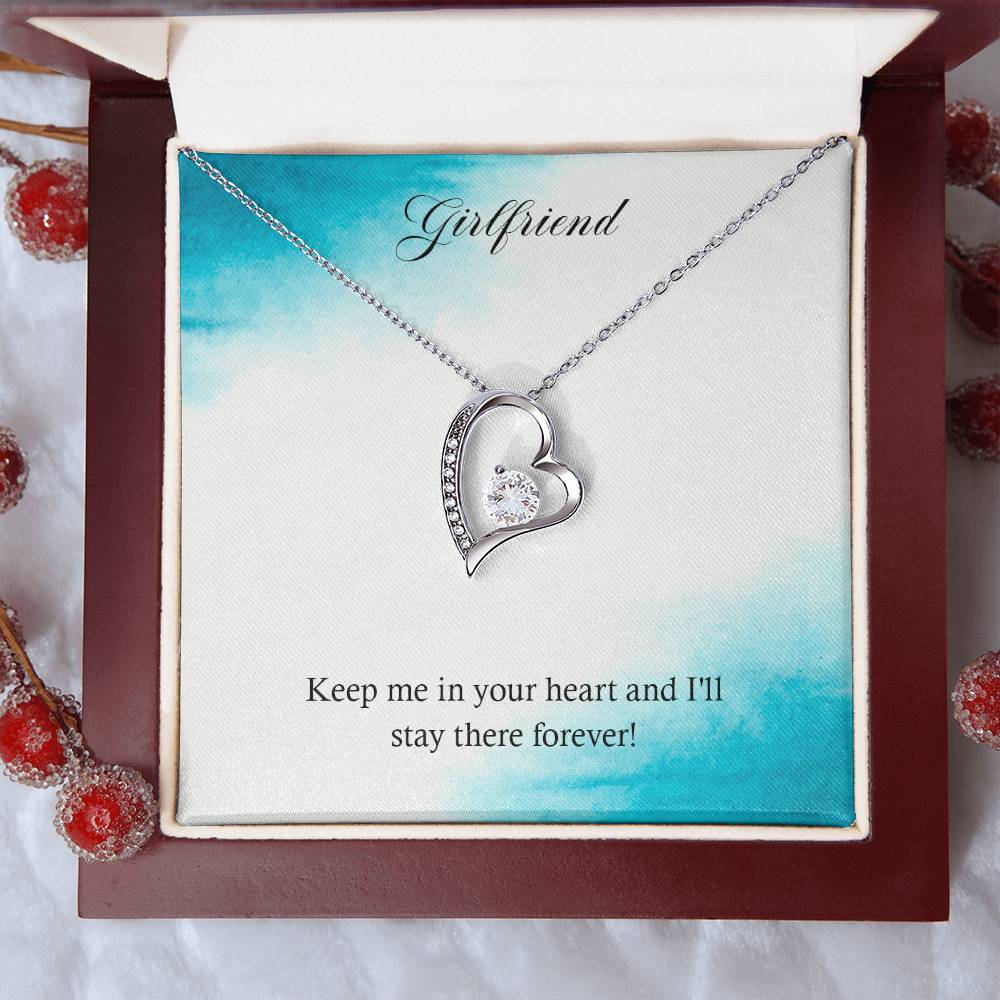 Forever Love Necklace - For Girlfriend Keep Me In Your Heart