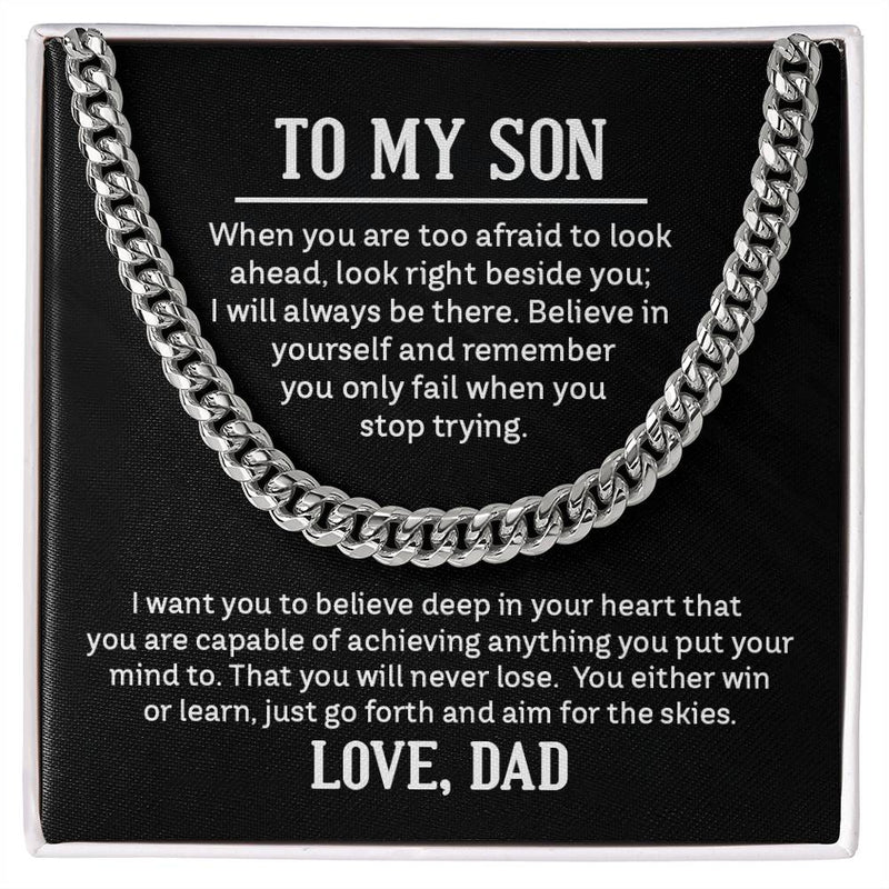 Cuban Link Chain - For Son From Dad