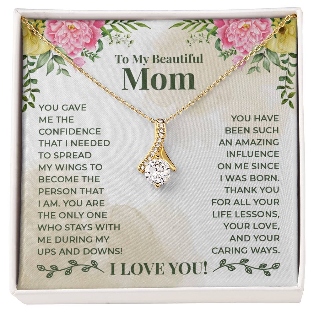 Alluring Beauty Necklace - For Mom Thank You For All