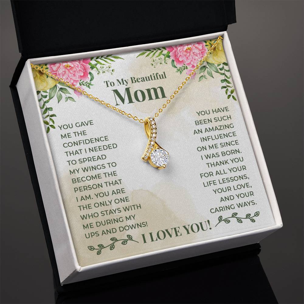 Alluring Beauty Necklace - For Mom Thank You For All