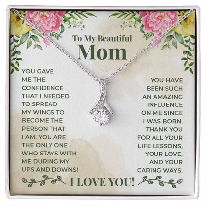 Alluring Beauty Necklace - For Mom Thank You For All