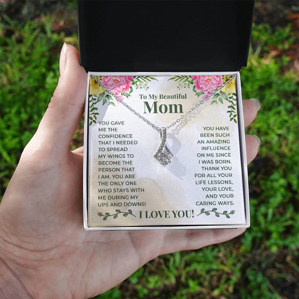 Alluring Beauty Necklace - For Mom Thank You For All