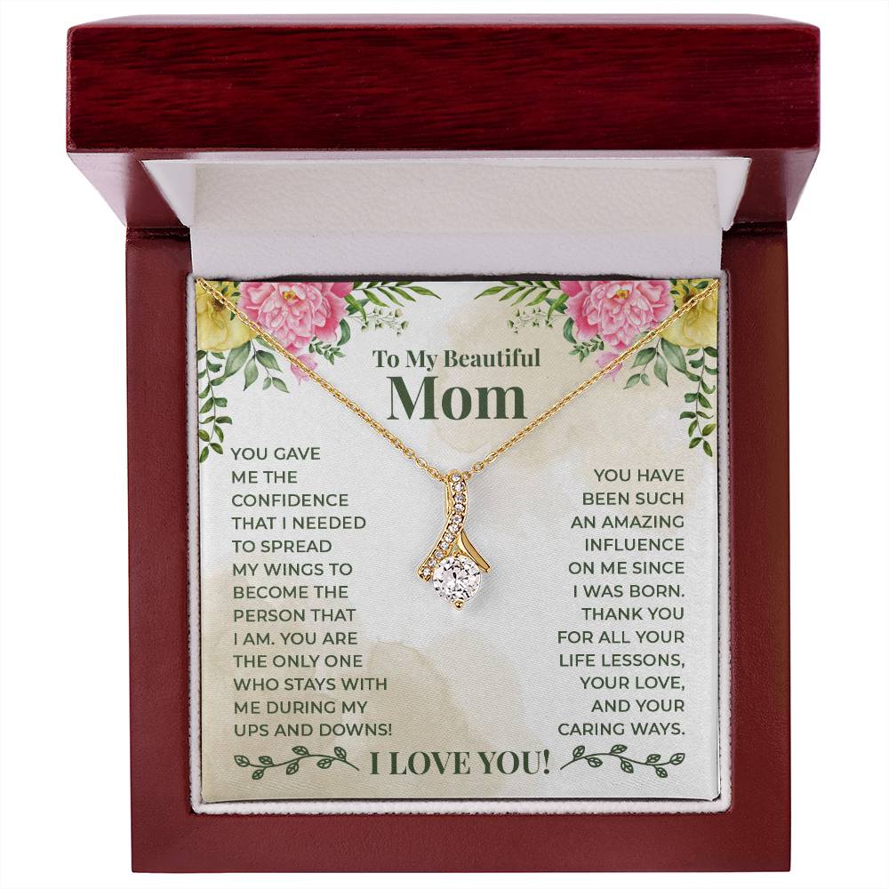 Alluring Beauty Necklace - For Mom Thank You For All