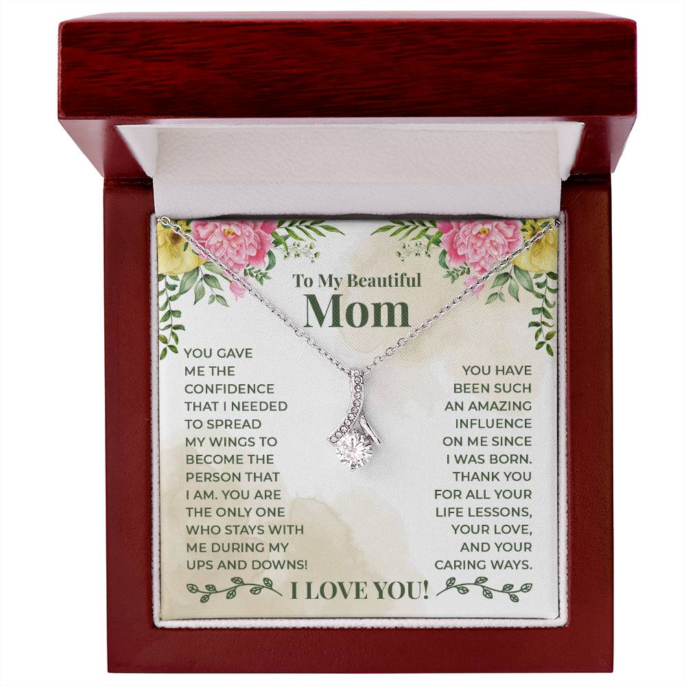 Alluring Beauty Necklace - For Mom Thank You For All