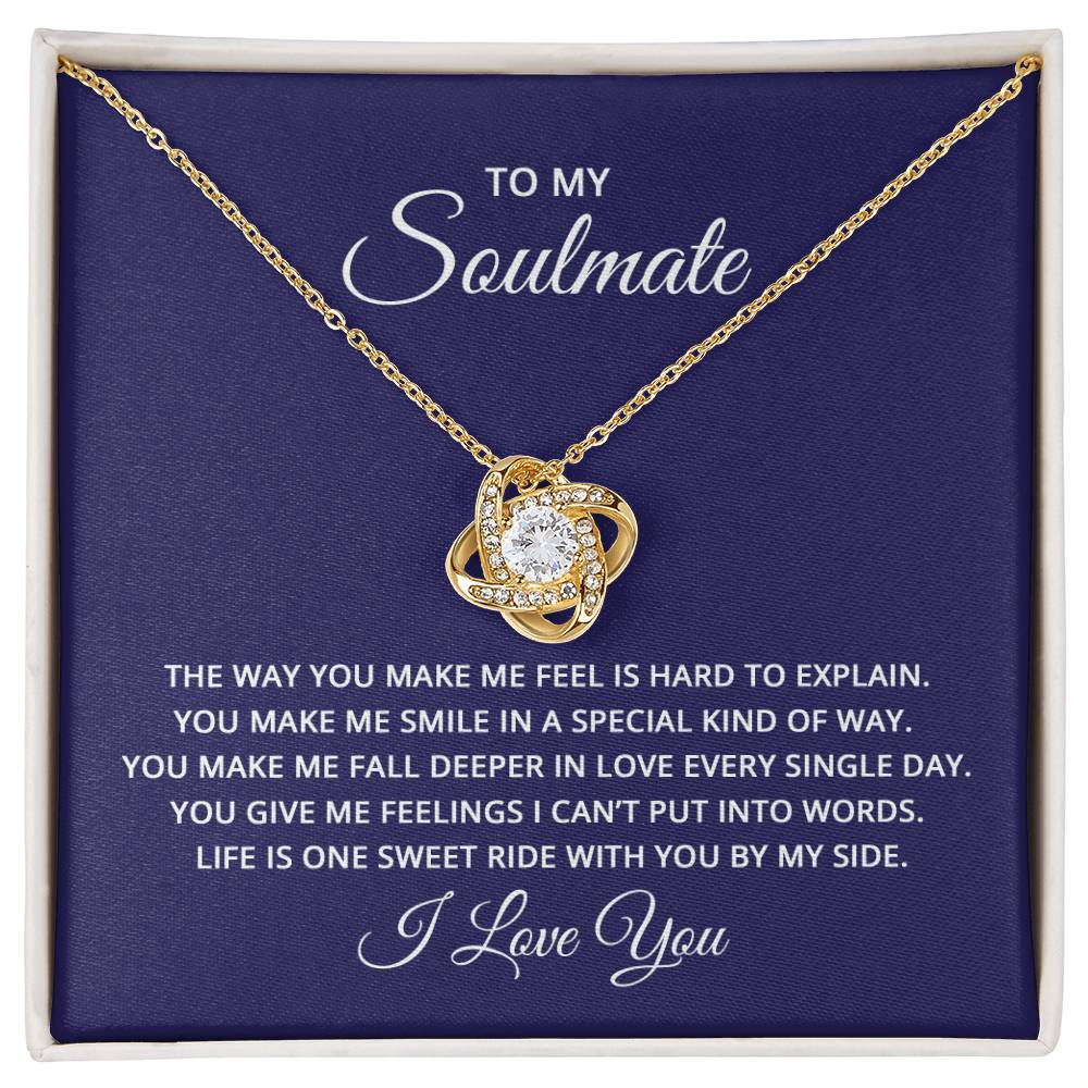 Love Knot Necklace with Soulmate card