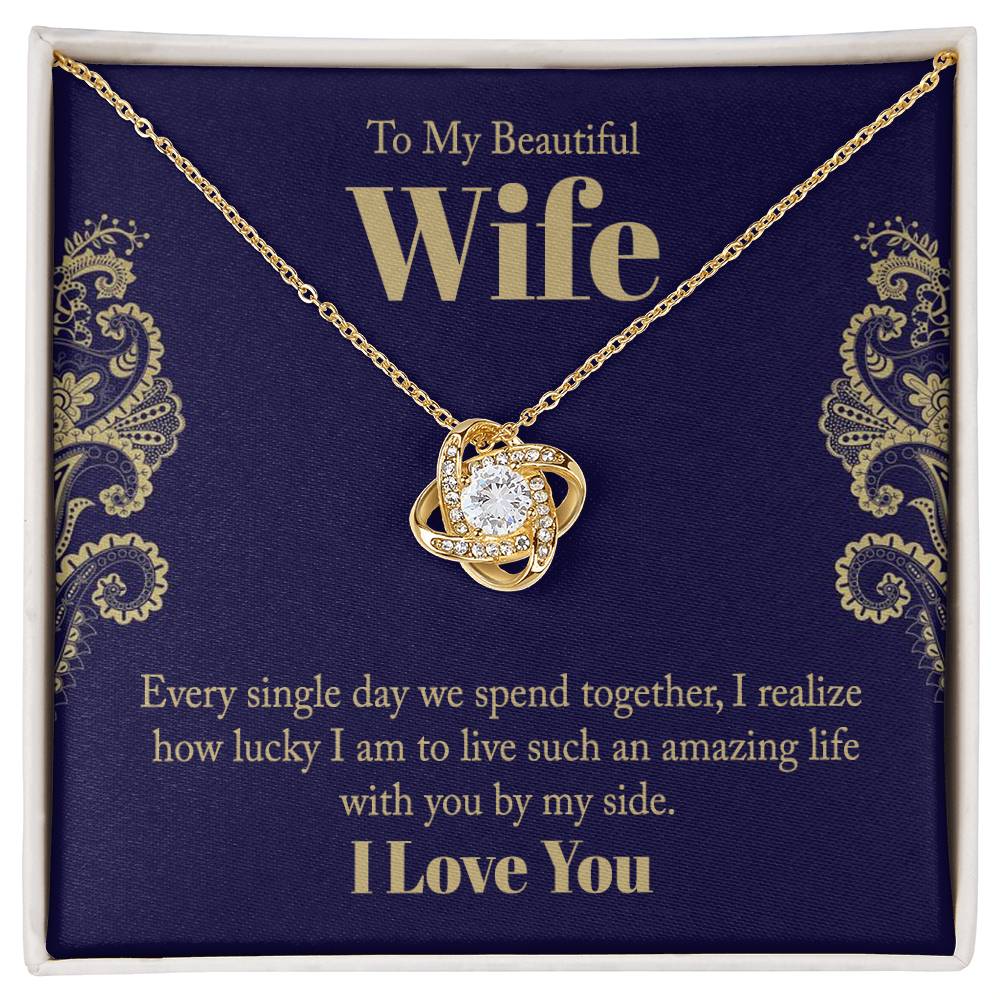 Love Knot Necklace - For Wife Every Single Day