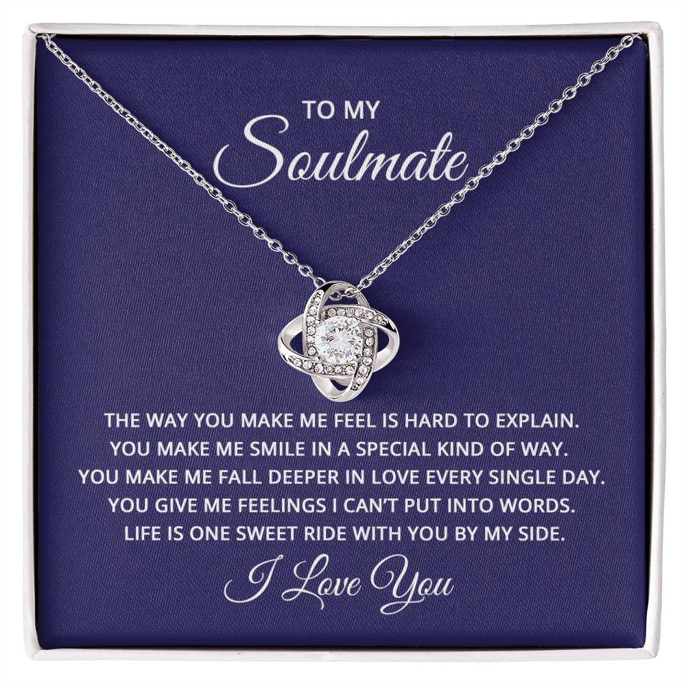 Love Knot Necklace with Soulmate card