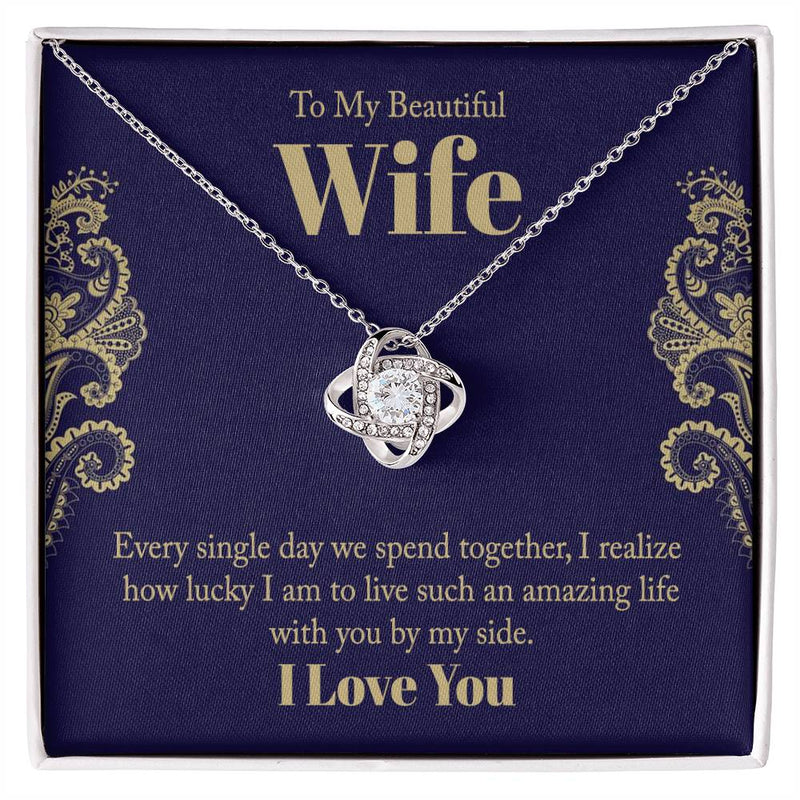 Love Knot Necklace - For Wife Every Single Day