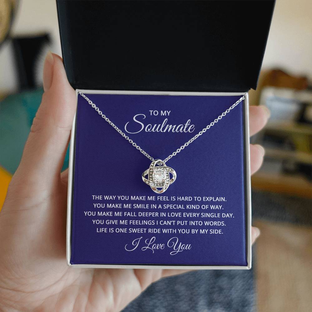 Love Knot Necklace with Soulmate card