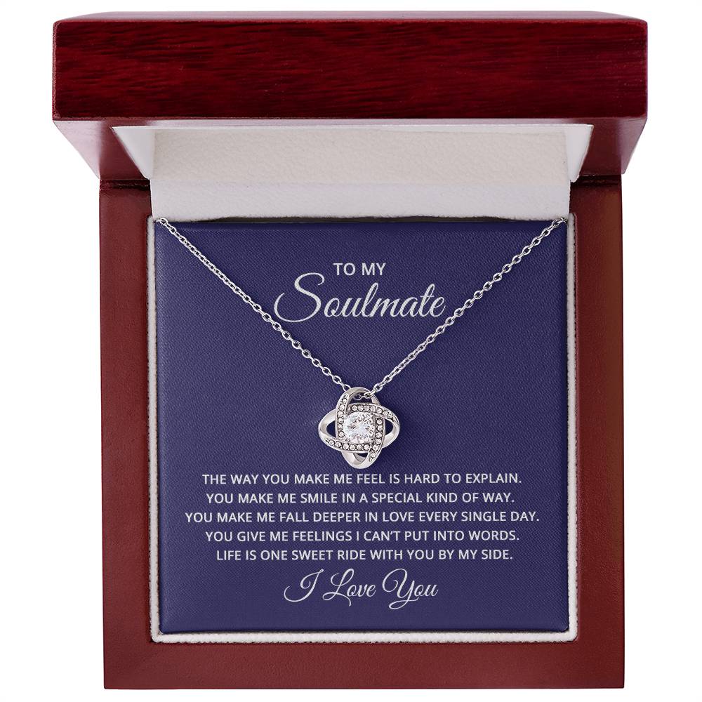 Love Knot Necklace with Soulmate card