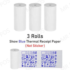 3 Rolls Thermal Paper Sticker Label